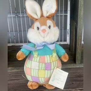 Vintage Bloomer Bunny  1989 American Greetings Rabbit Plushy Stuffed  Easter NOS
